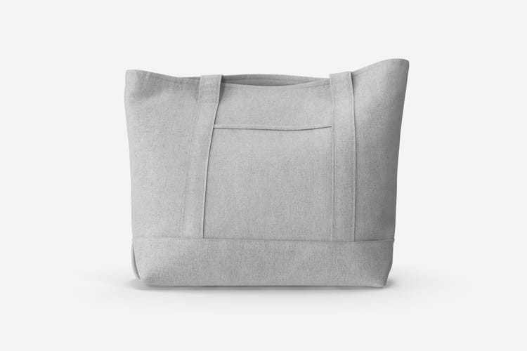 Canvas Tote Bag Mockup Flat Lay