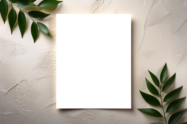 Clean Poster Minimal Display Mockup Scene