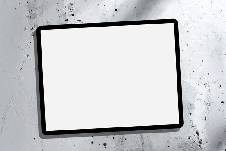Clean Tablet Minimal Display Mockup Scene