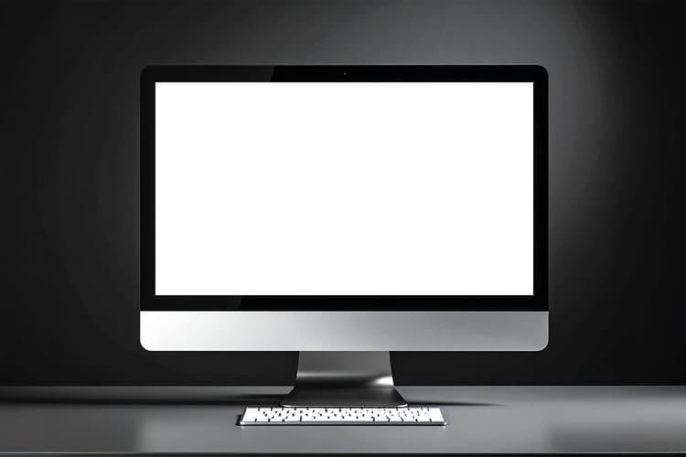 Dark Workspace Screen Display Mockup Scene