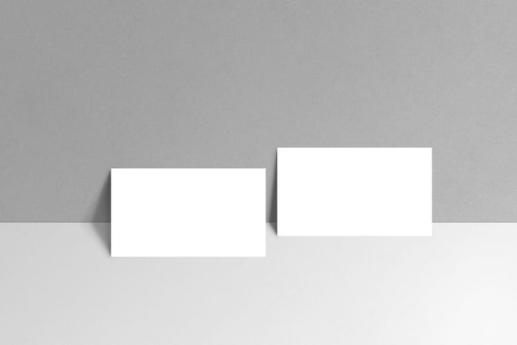 Desk Edge Card Mockup