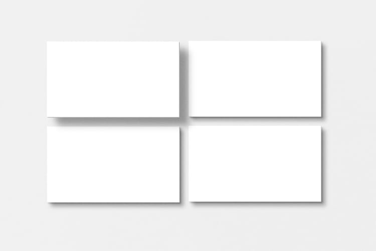 Elegant Contrast Business Card Mockup