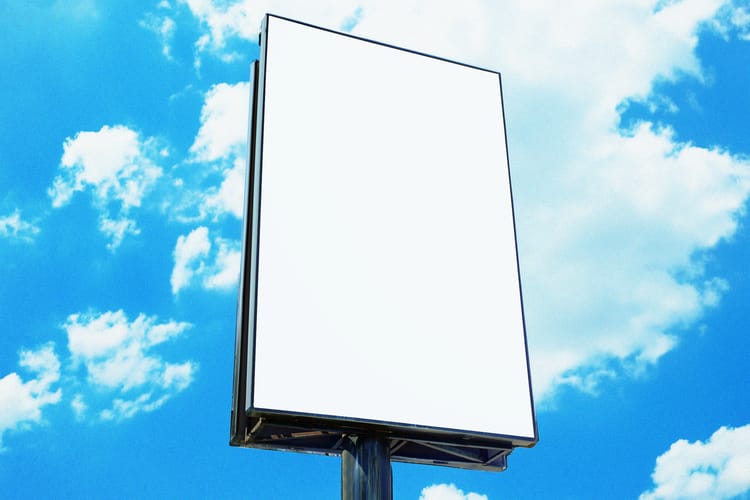 Elegant Vertical Billboard Mockup