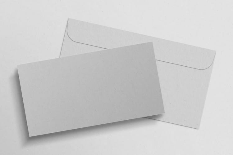 Envelope Stack Branding Display Mockup Scene