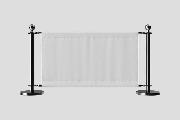 Event Barrier Banner Mockup