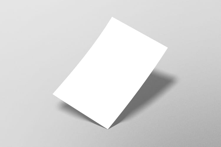 Flying Paper Mockup