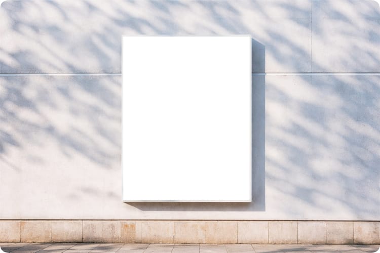 Framed Poster Wall Mockup