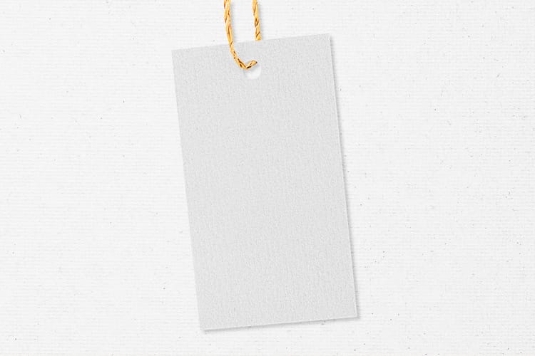 Label Tag Mockup