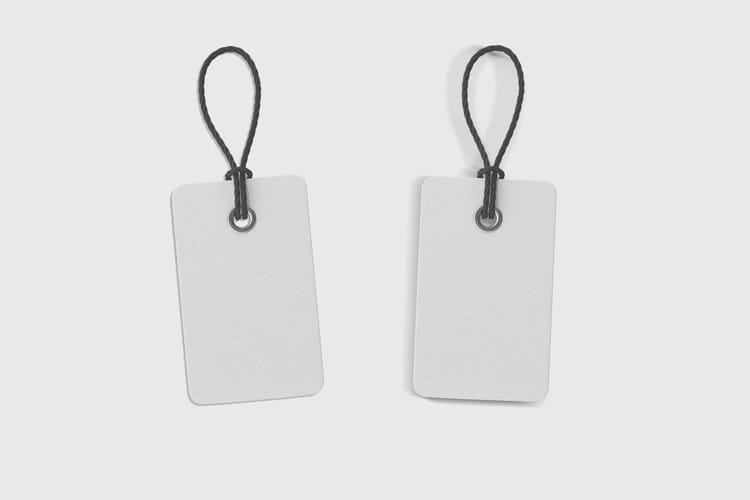 Leather Strap Tag Mockup