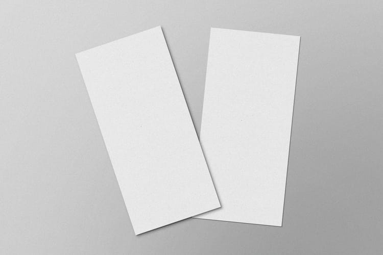 Minimal DL Paper Stationery Mockup