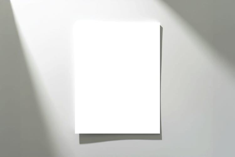 Minimal Paper Branding Display Mockup Scene