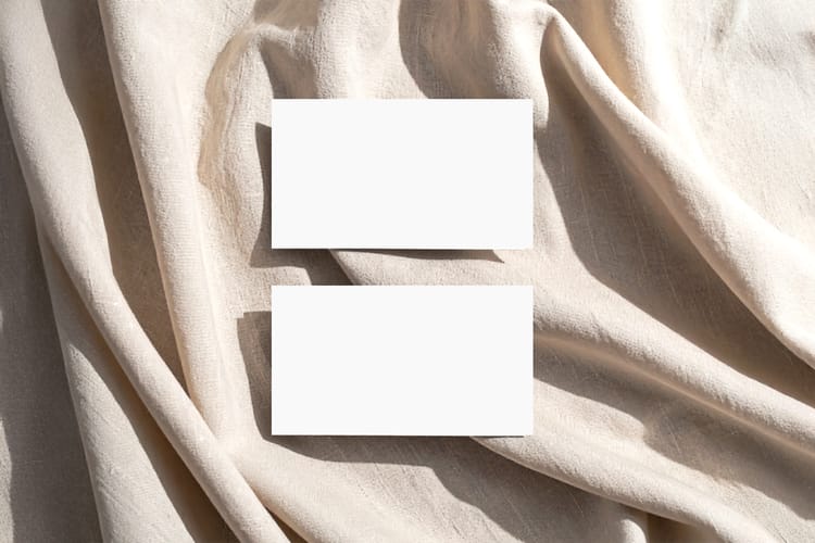 Minimal White Card Branding Mockup Scene