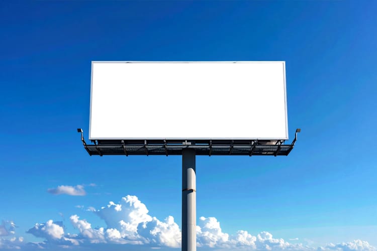 Outdoor Billboard Advertising Display Mockup Scene