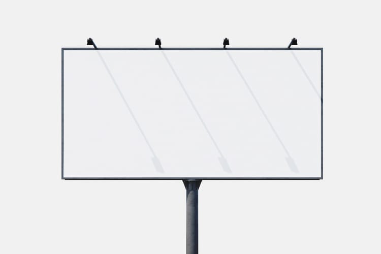 Outdoor Billboard Advertising Mockup