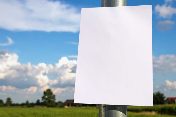 Outdoor Clean Poster Mockup