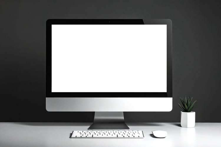 Screen Display Mockup Scene