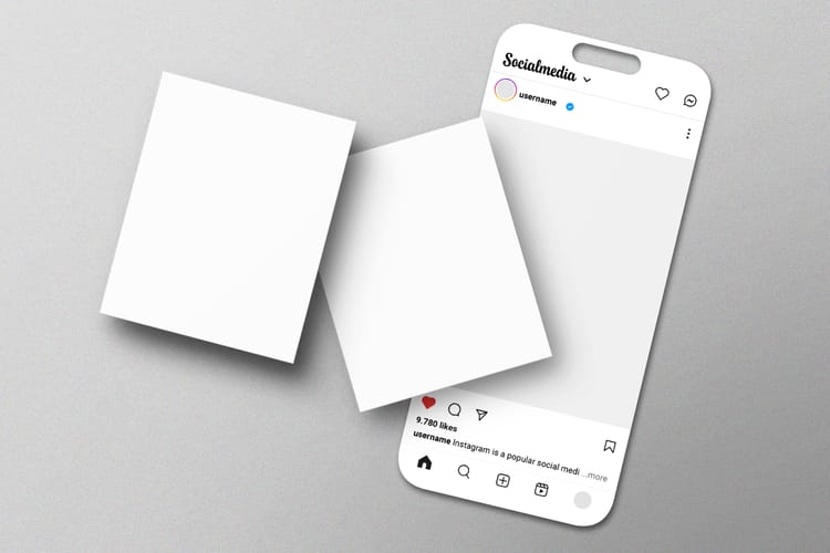 Simple Instagram UI Mockup