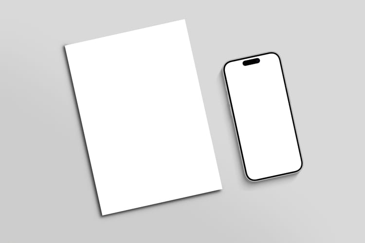 Smartphone & Letterhead Mockup