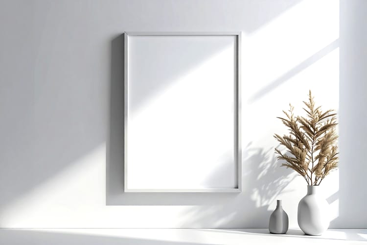 Soft Frame Window Display Mockup Scene