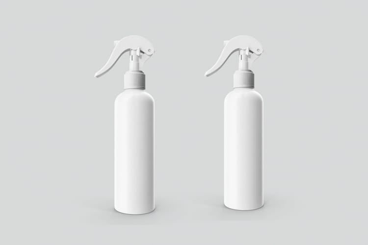 Spray Bottle Mockup Set