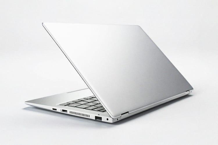 Sticker on Laptop Mockup