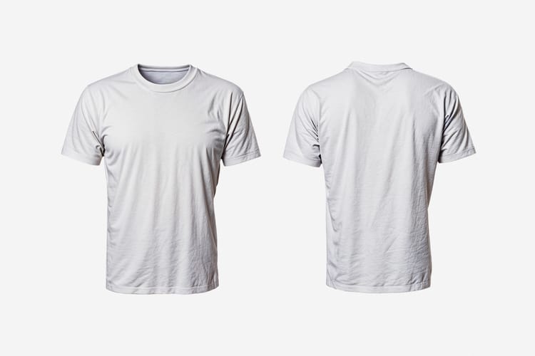 T-Shirt Mockup Front and Back View