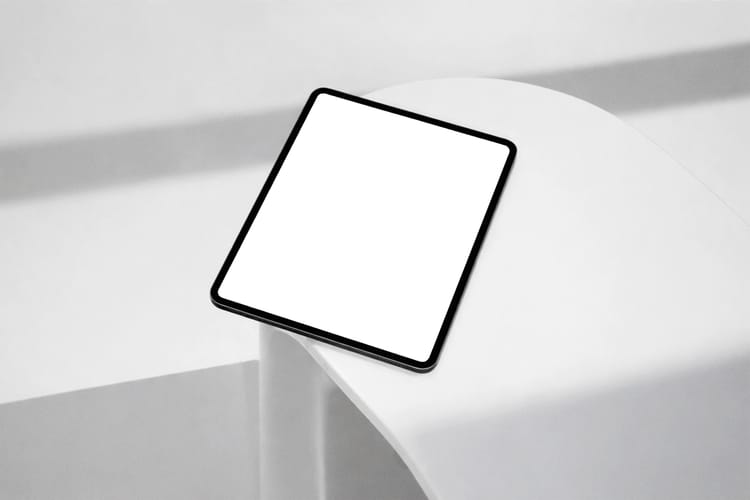 Tablet Mockup Clean Scene