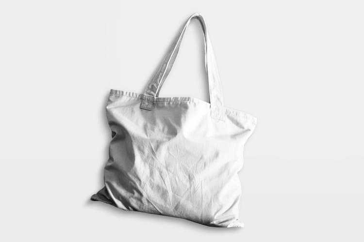 Tote Bag Studio Display Mockup Scene