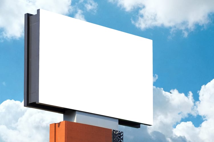 Urban Sky Billboard Mockup